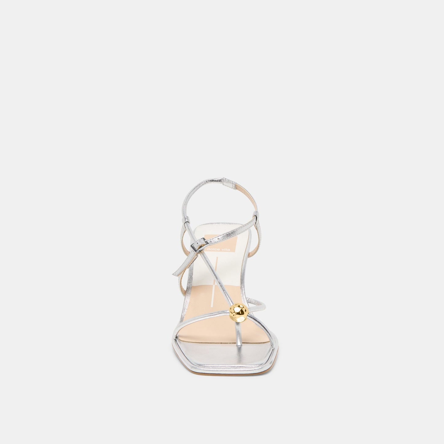 Mylee Silver Distressed Leather Heels - Dolce Vita