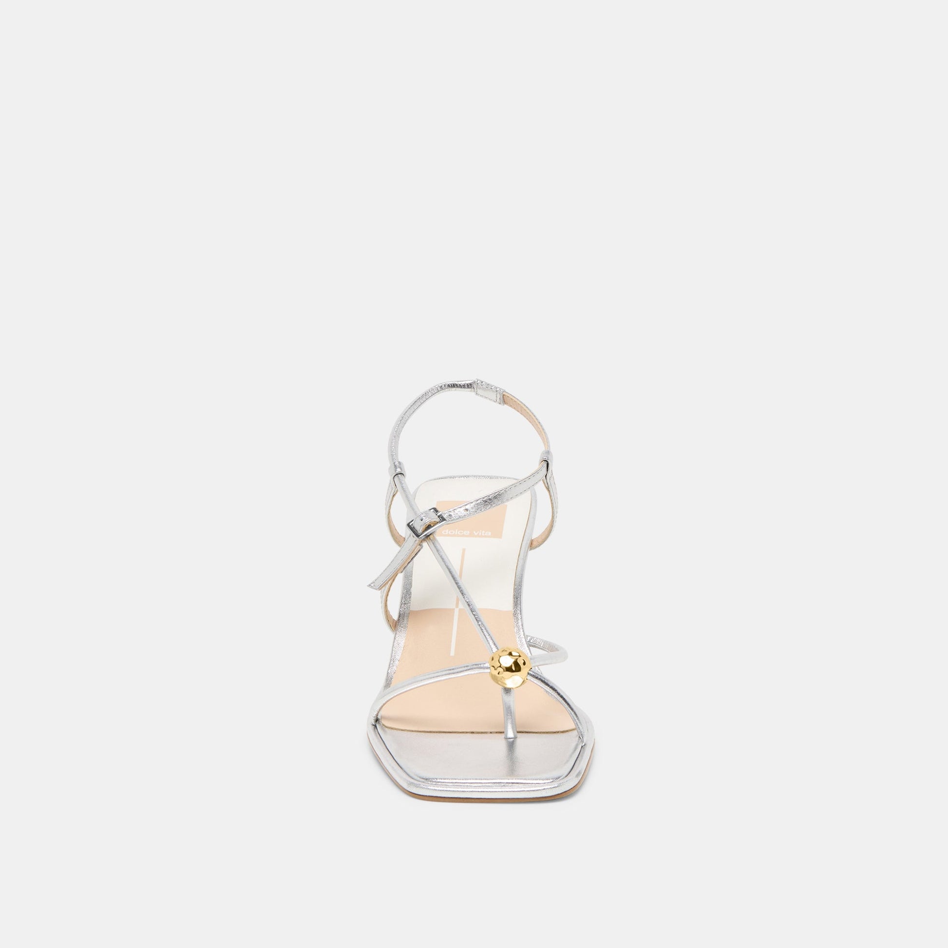 Mylee Silver Distressed Leather Heels - Dolce Vita
