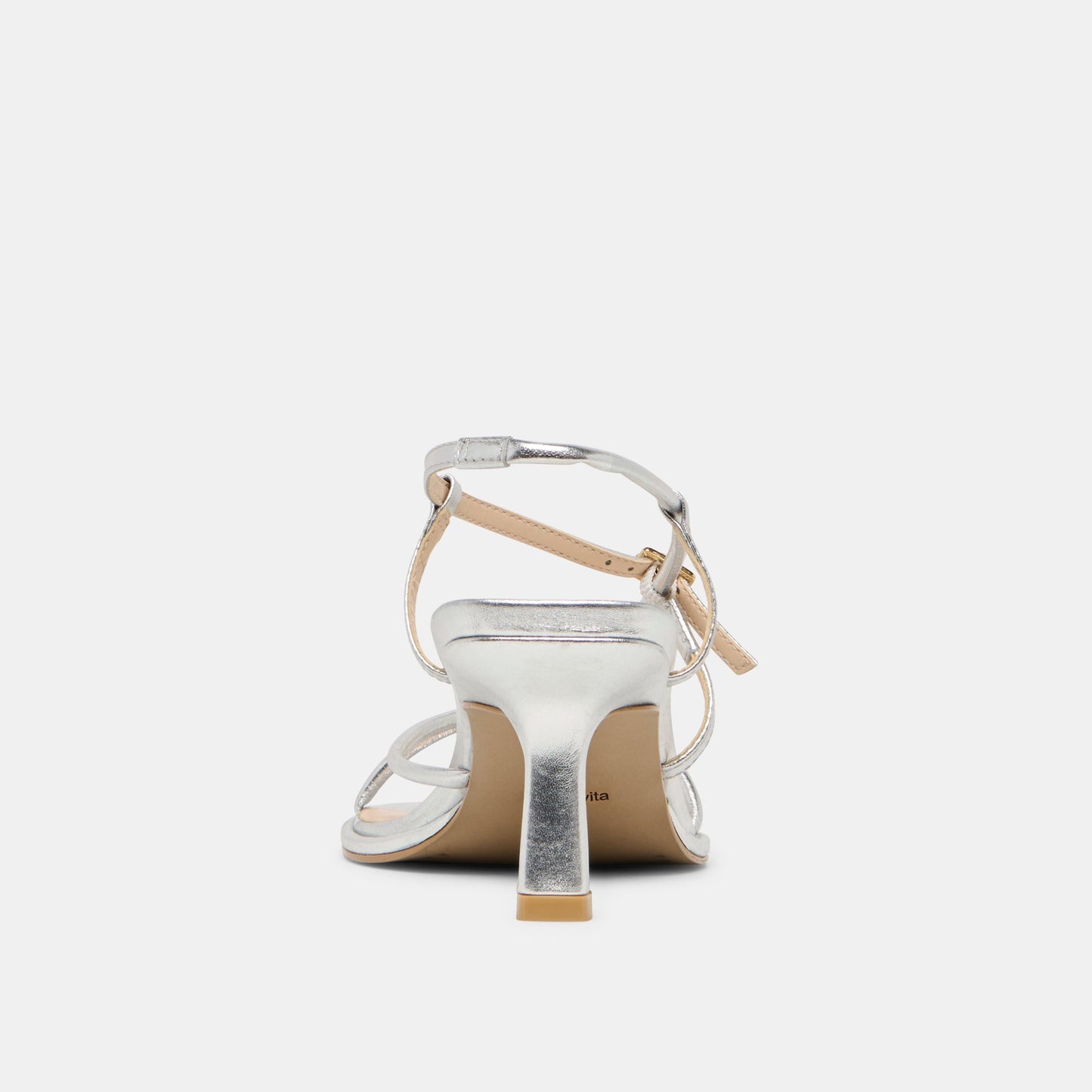 Mylee Silver Distressed Leather Heels - Dolce Vita