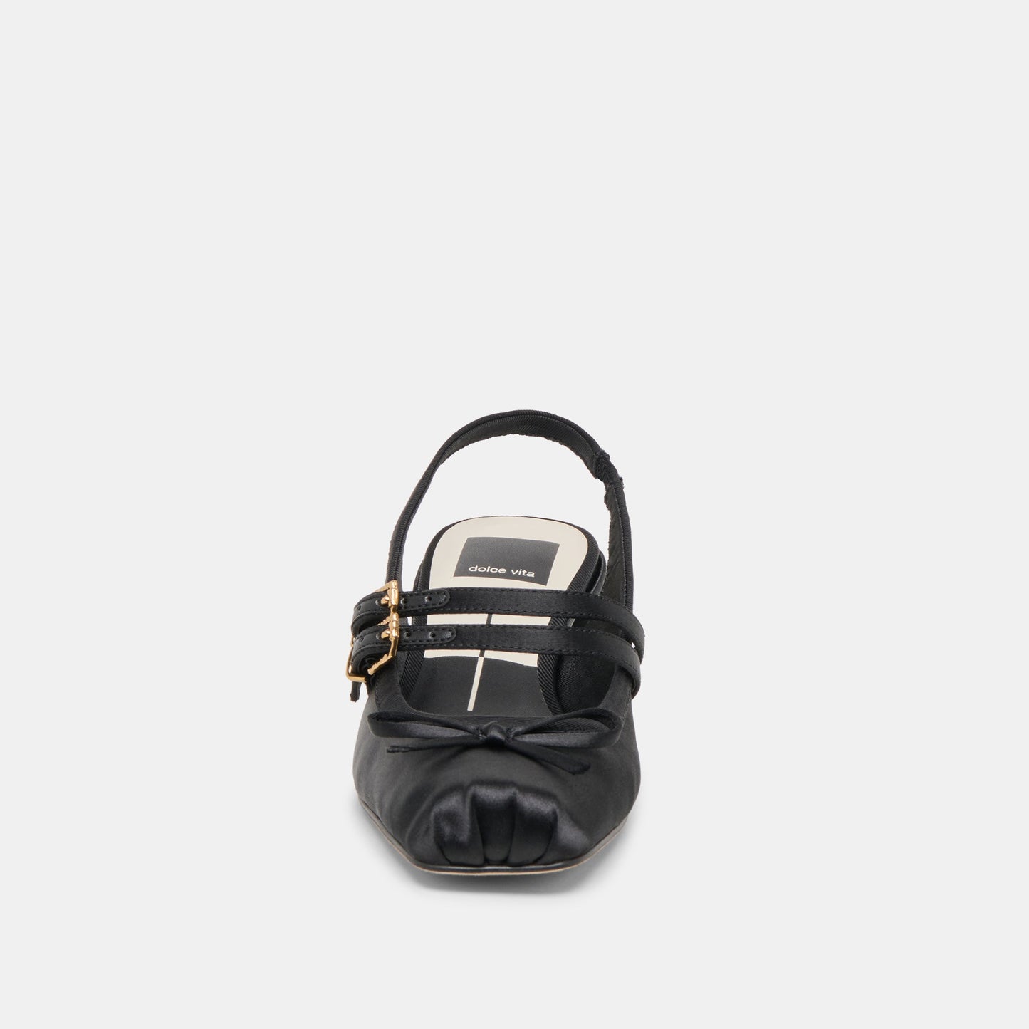 Loris Onyx Satin Heels - Dolce Vita