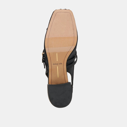 Loris Onyx Satin Heels - Dolce Vita