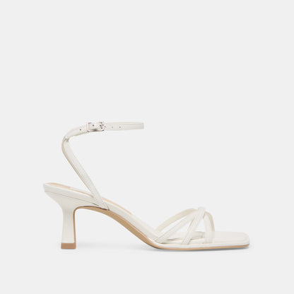 Manji True White Leather Heels - Dolce Vita