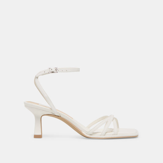 Manji True White Leather Heels - Dolce Vita