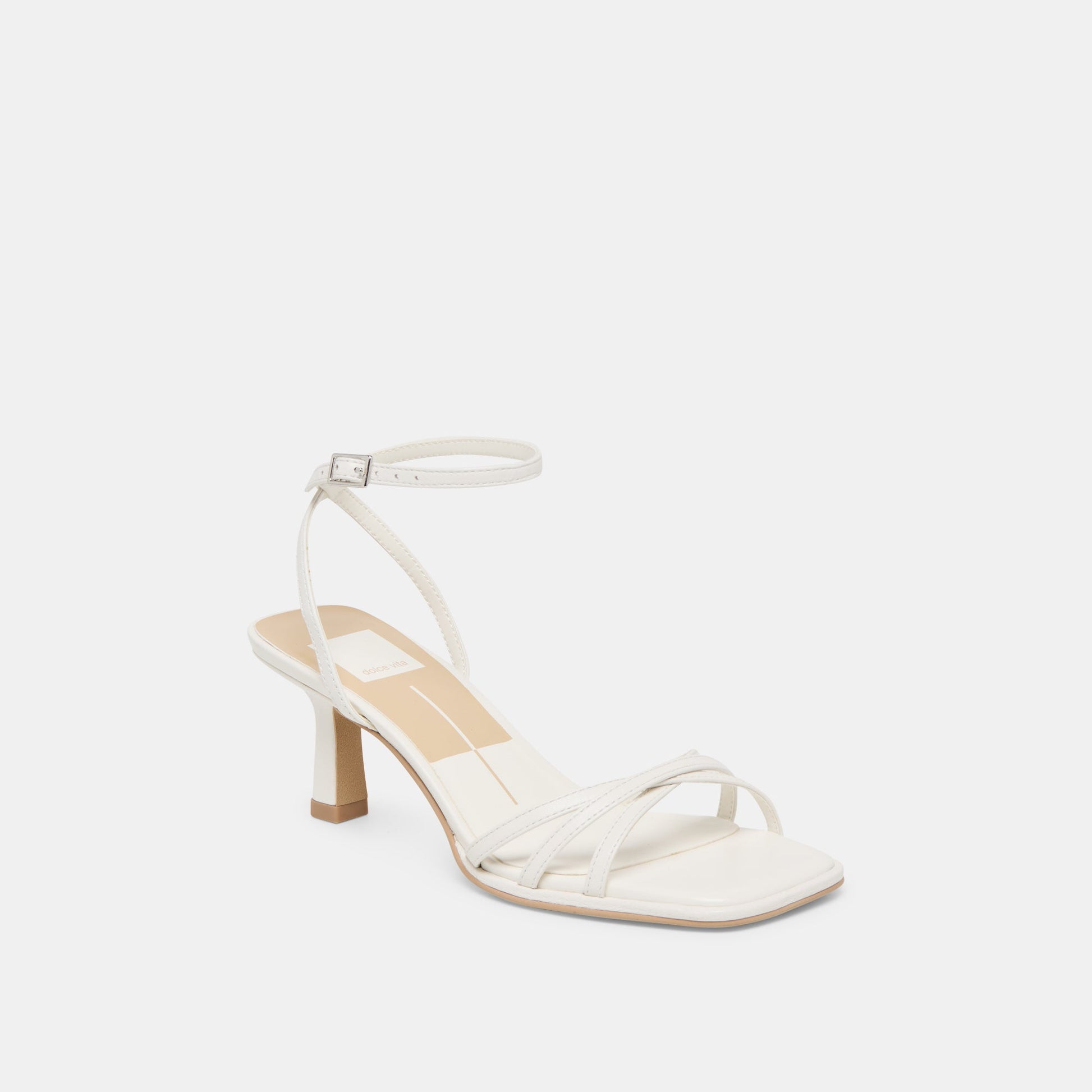 Manji True White Leather Heels - Dolce Vita