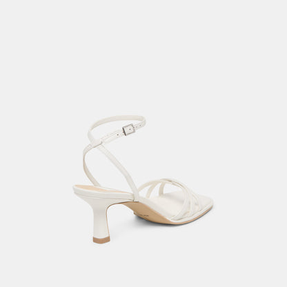 Manji True White Leather Heels - Dolce Vita