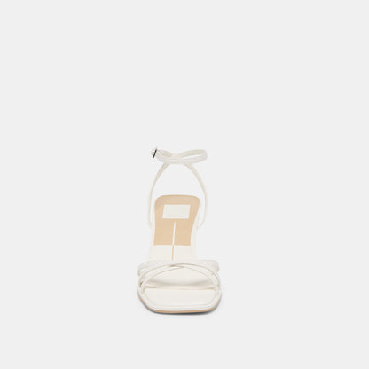 Manji True White Leather Heels - Dolce Vita