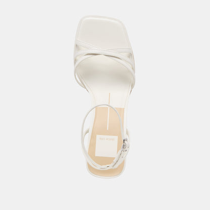 Manji True White Leather Heels - Dolce Vita