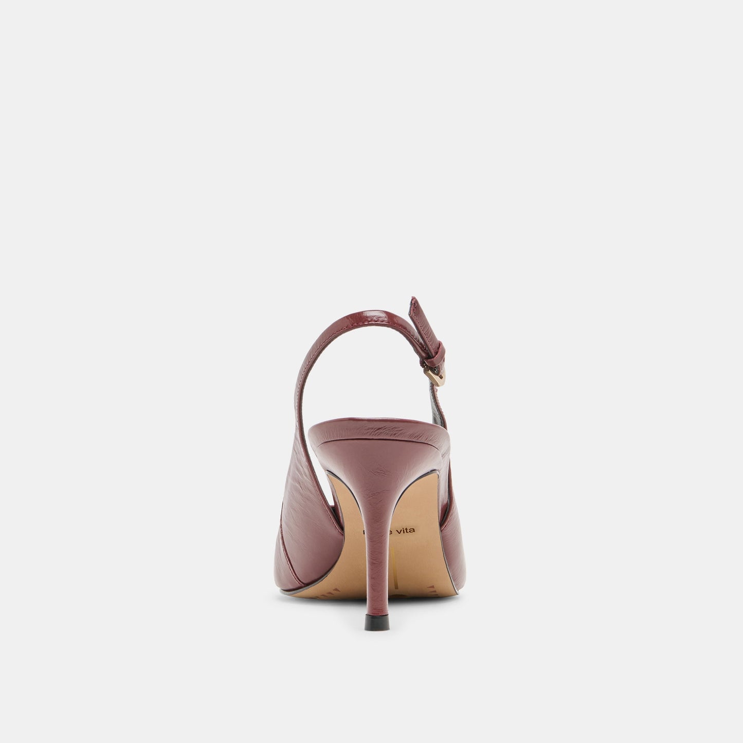 Elasi Oxblood Crinkle Heels - Dolce Vita