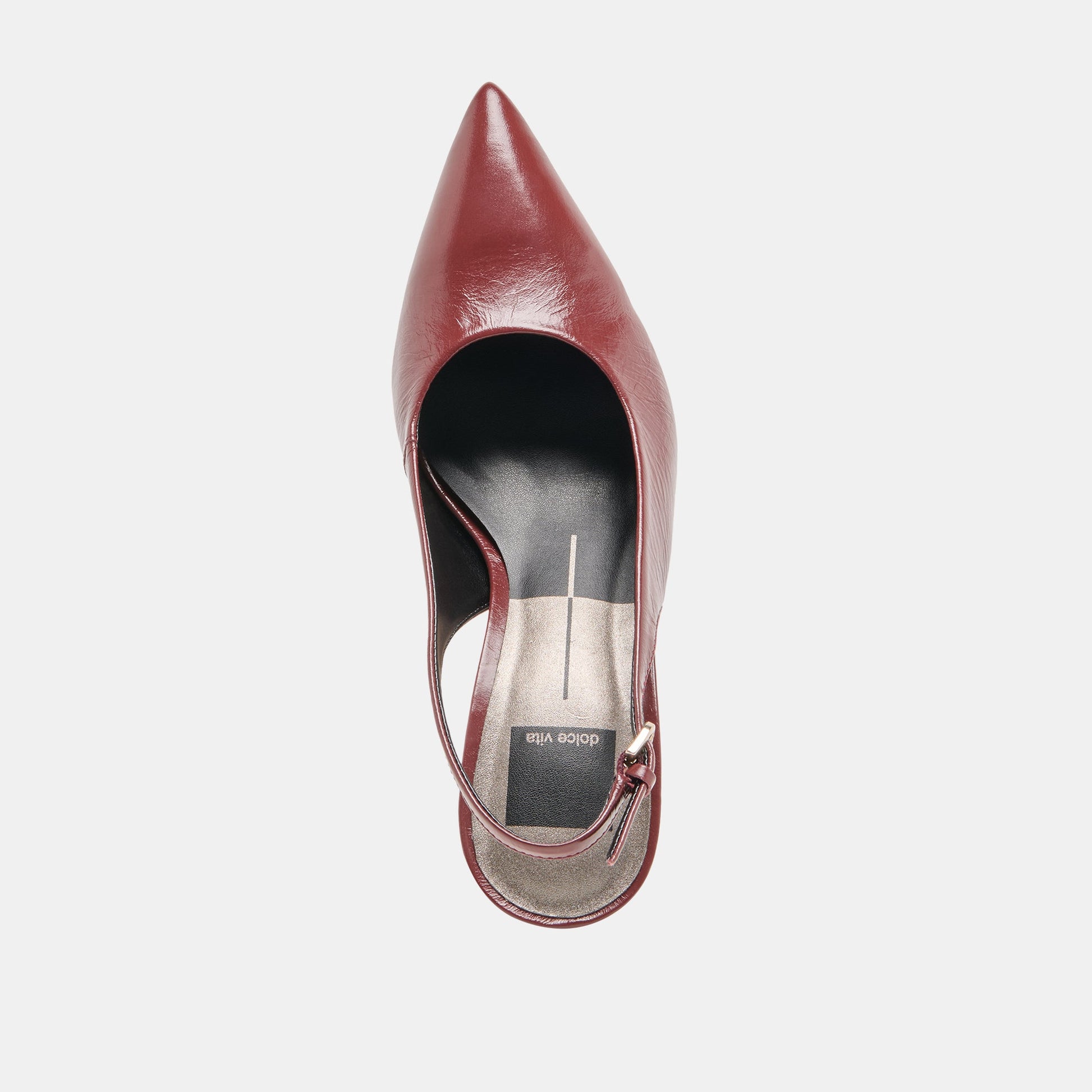 Elasi Oxblood Crinkle Heels - Dolce Vita