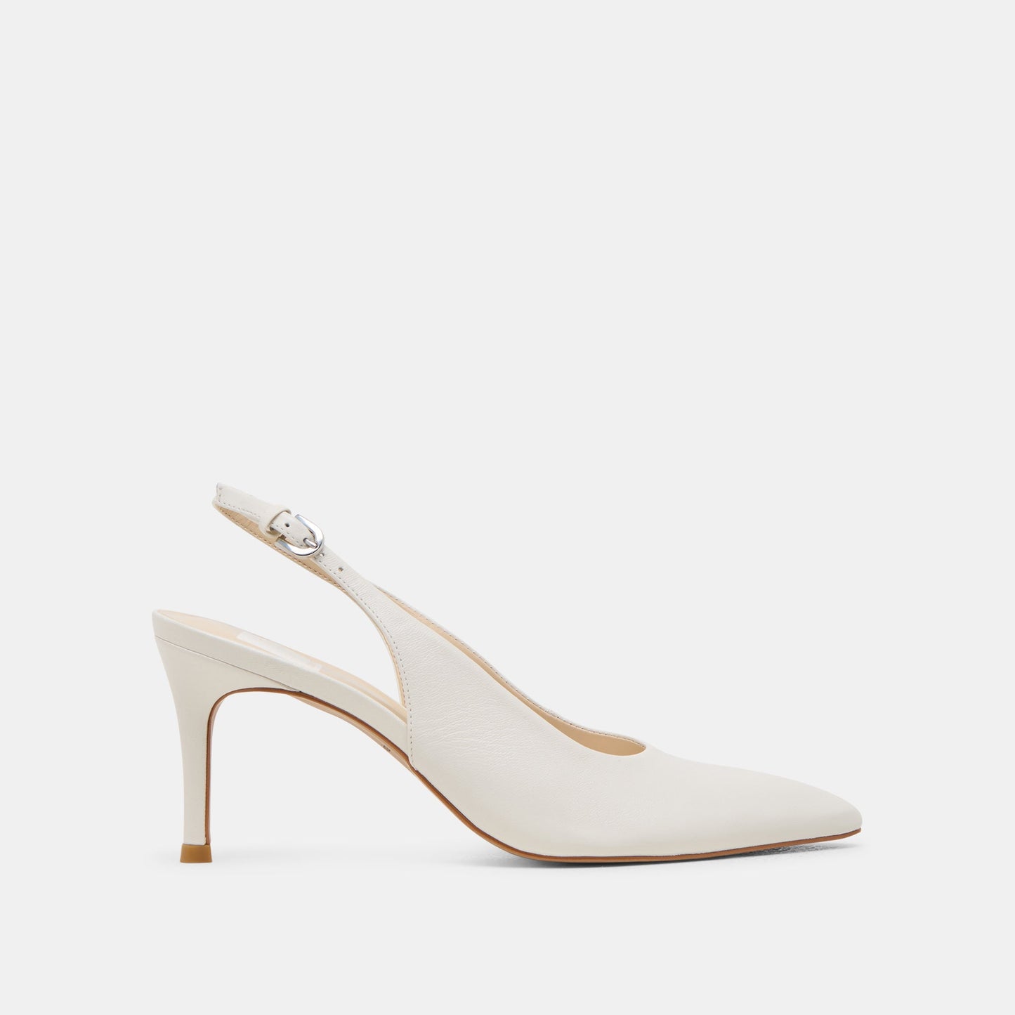 ELASI HEELS WHITE LEATHER - Dolce Vita