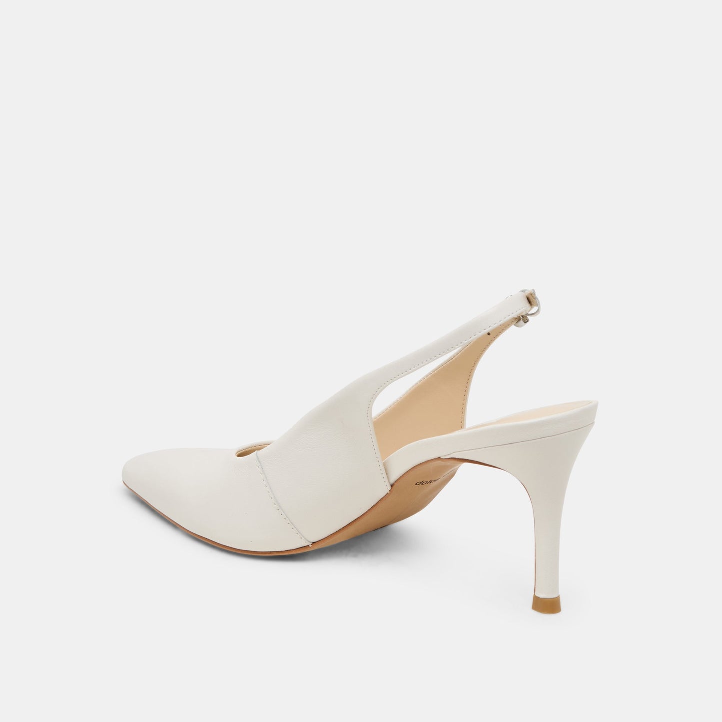 ELASI HEELS WHITE LEATHER - Dolce Vita