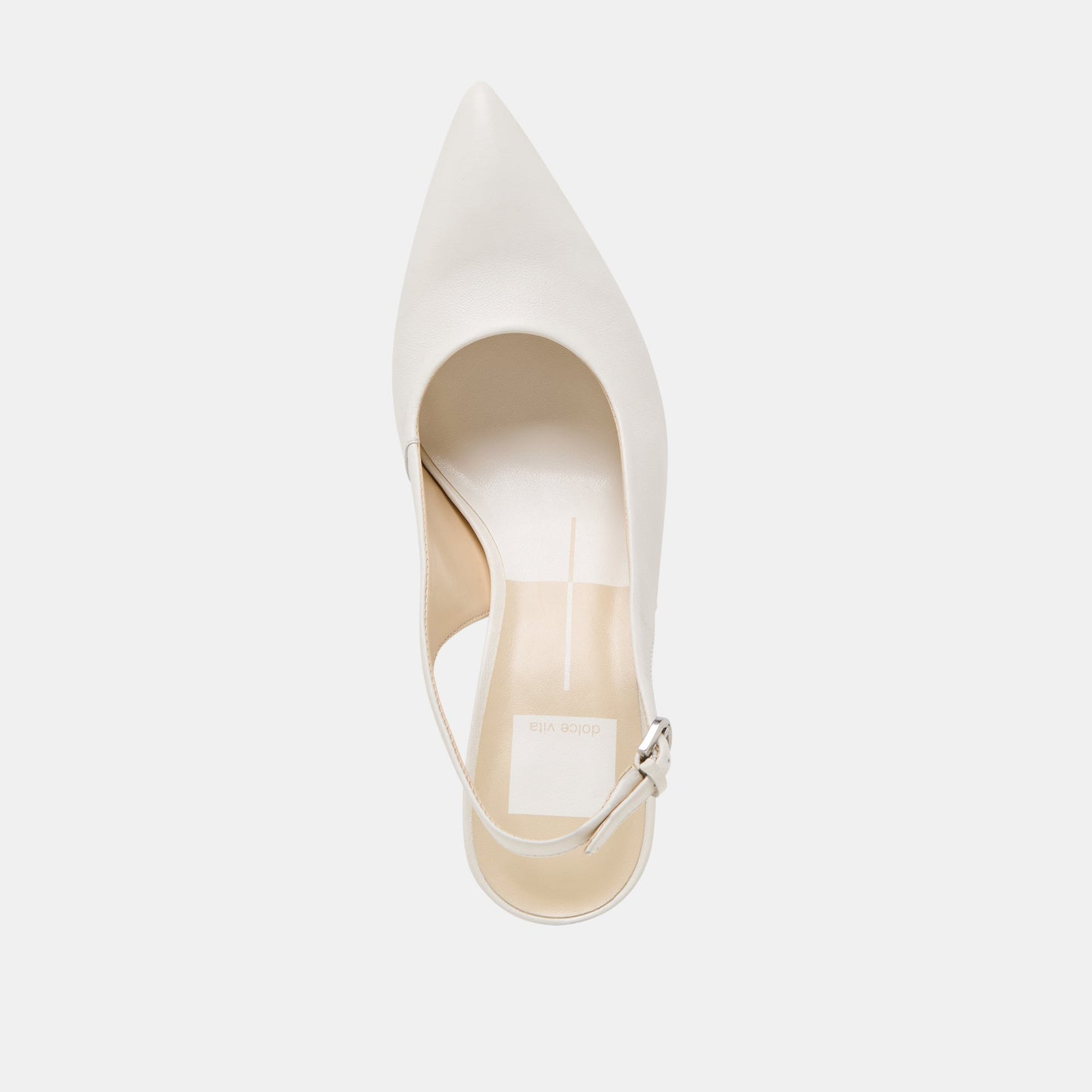 ELASI HEELS WHITE LEATHER - Dolce Vita