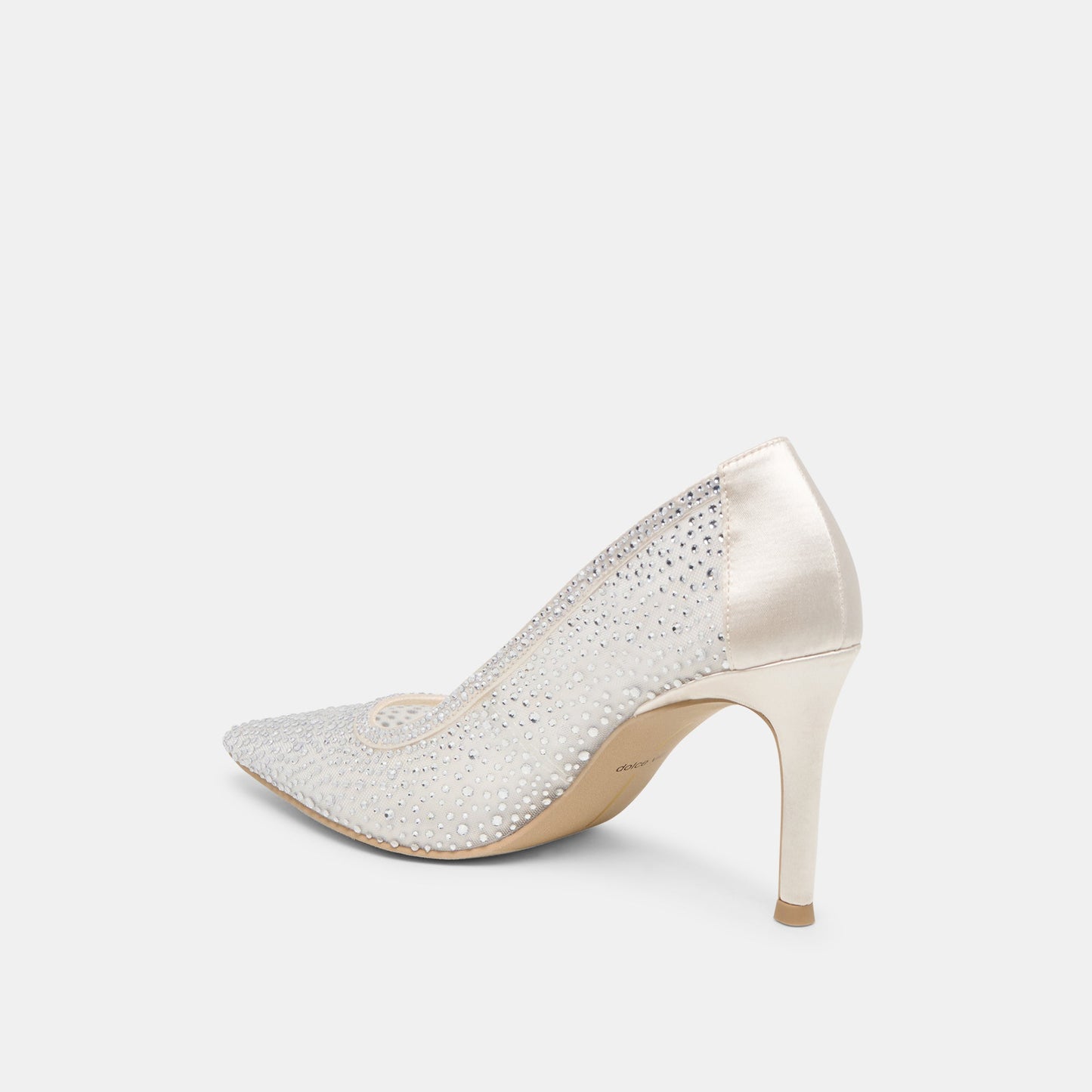 Kashe Crystal White Mesh Heels - Dolce Vita
