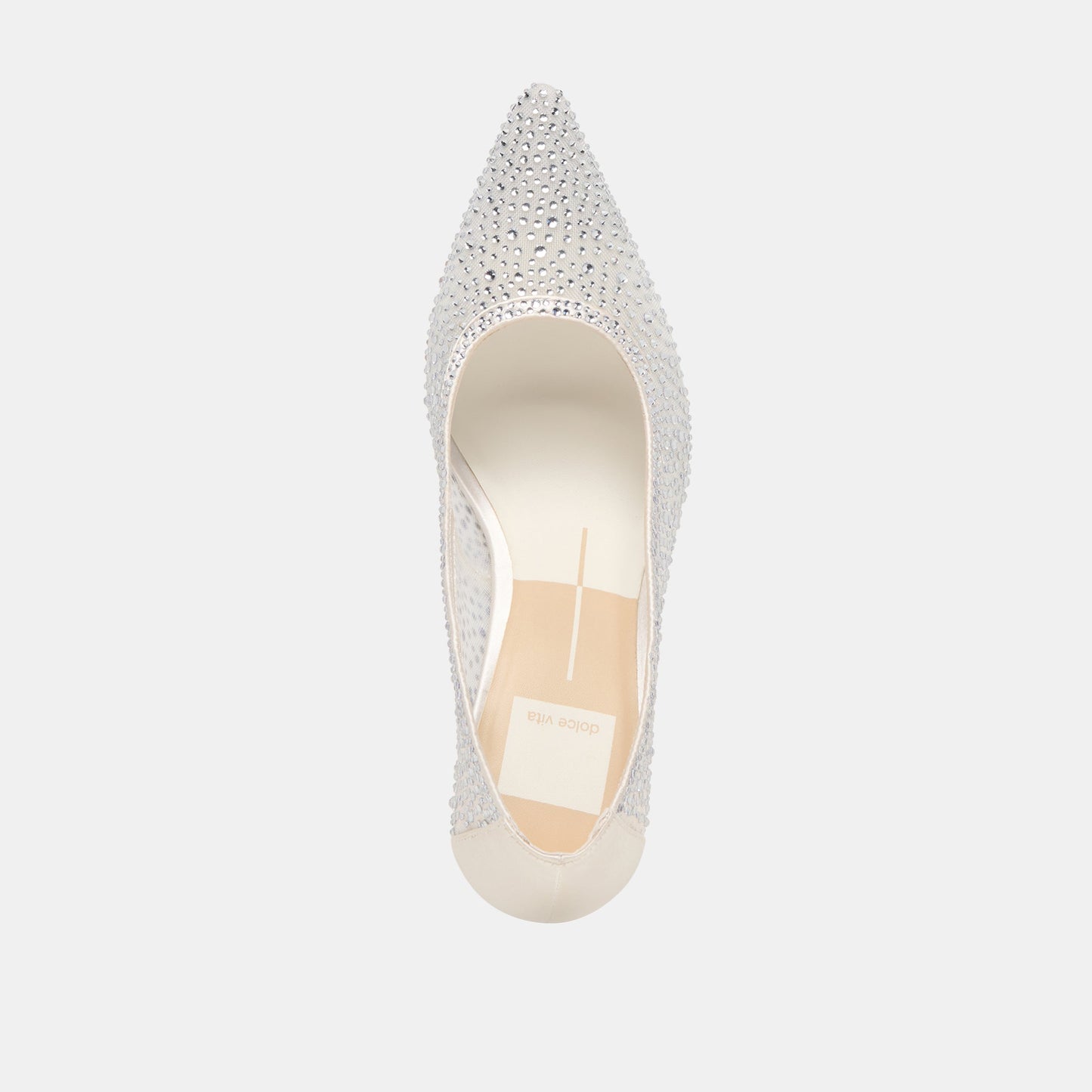 Kashe Crystal White Mesh Heels - Dolce Vita