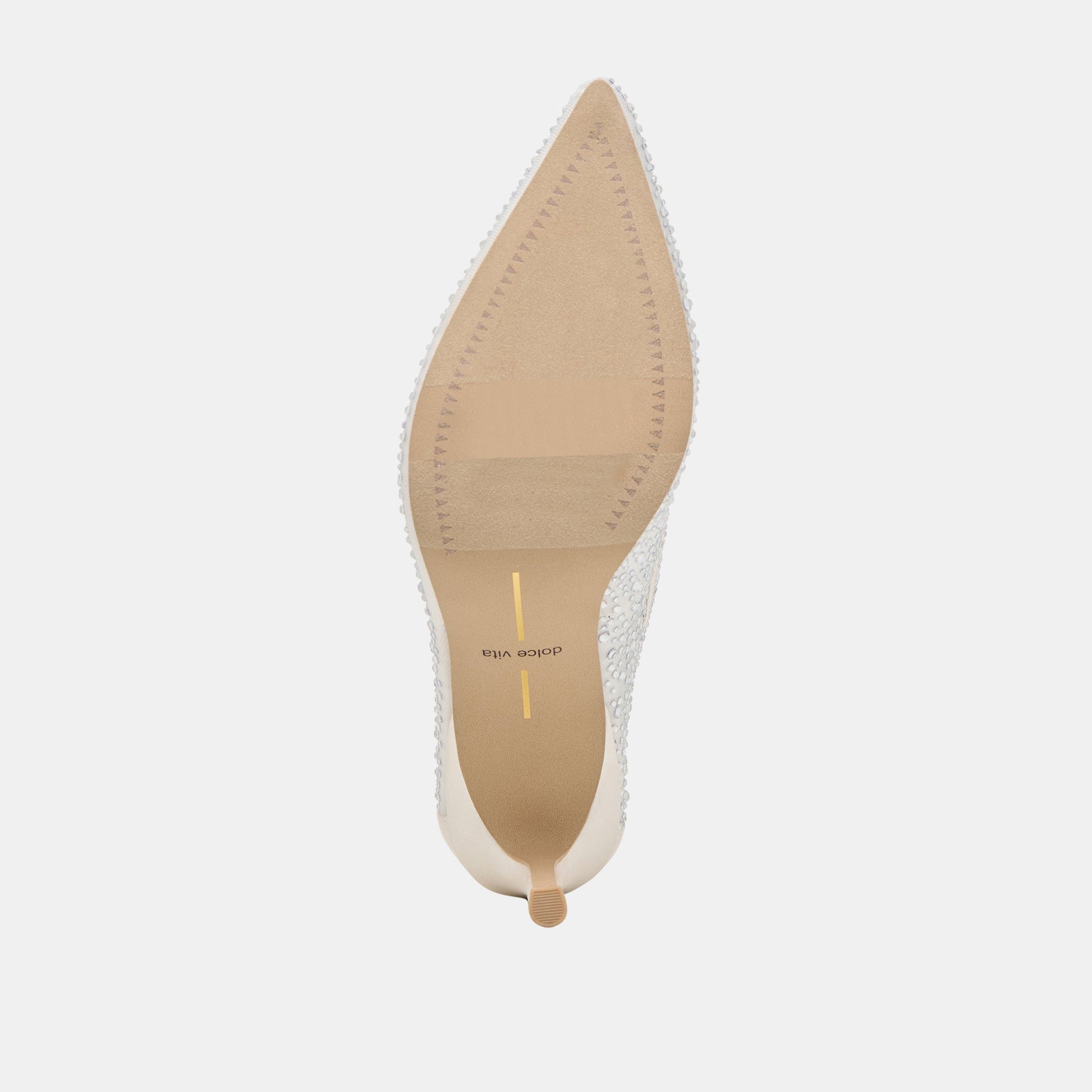 Kashe Crystal White Mesh Heels - Dolce Vita