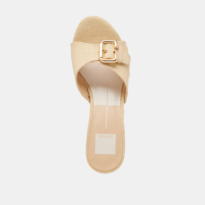 YALAH HEELS LT NATURAL RAFFIA - Dolce Vita