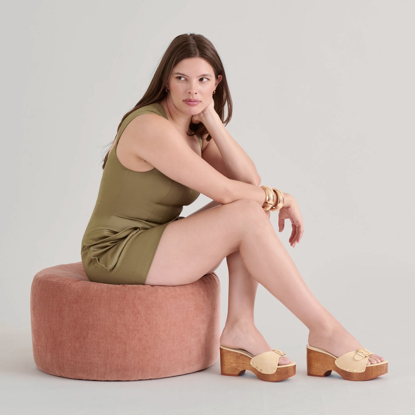 YALAH HEELS LT NATURAL RAFFIA - Dolce Vita