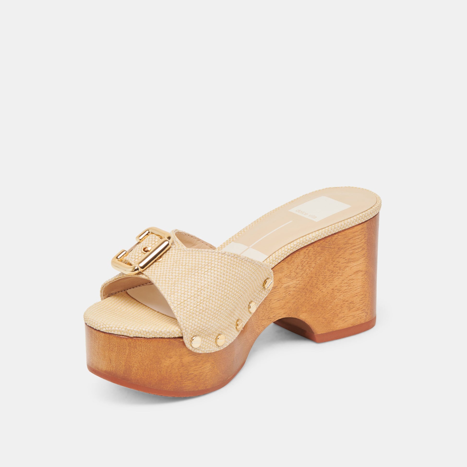 YALAH HEELS LT NATURAL RAFFIA - Dolce Vita