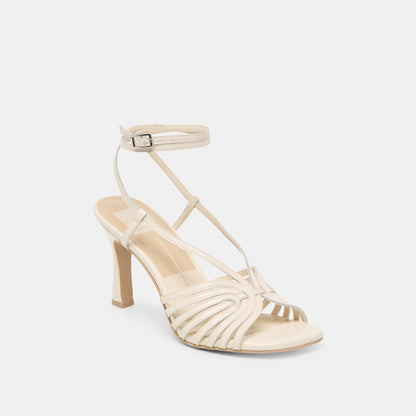 Nivana Off White Crinkle Patent Heels - Dolce Vita