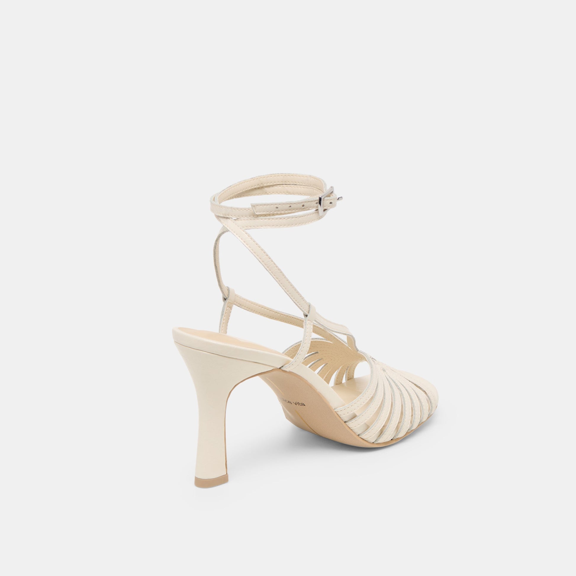 Nivana Off White Crinkle Patent Heels - Dolce Vita