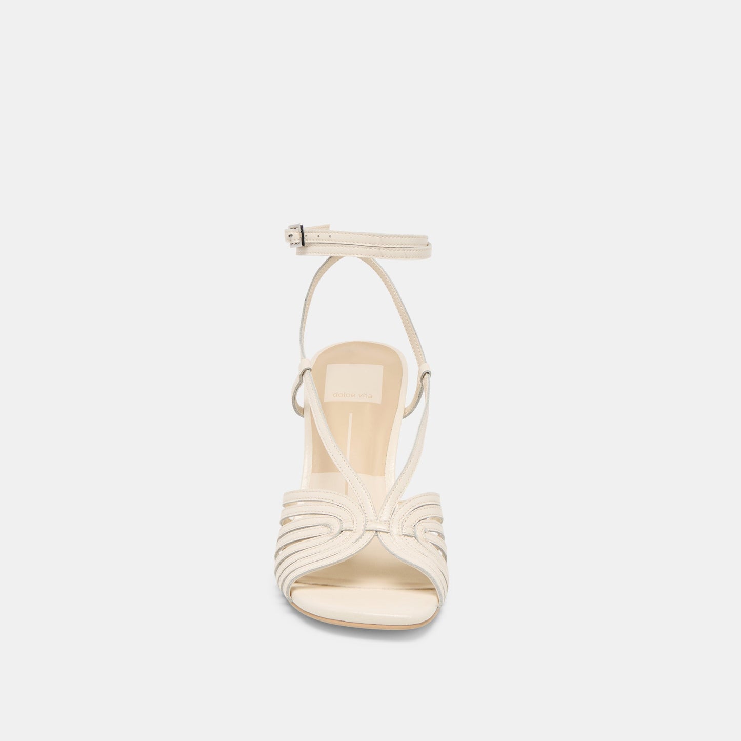 Nivana Off White Crinkle Patent Heels - Dolce Vita