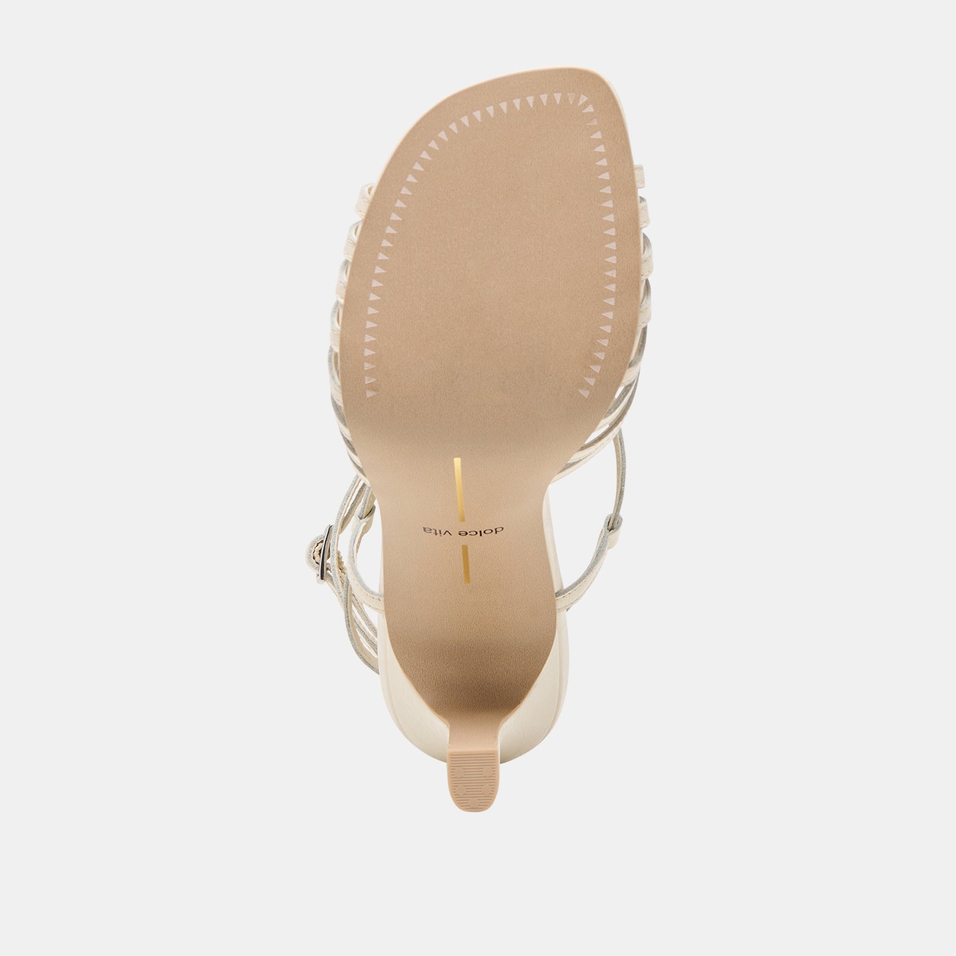 Nivana Off White Crinkle Patent Heels - Dolce Vita