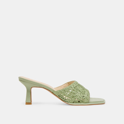 MAYLAH HEELS SAGE MACRAME - Dolce Vita