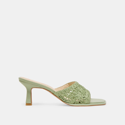 MAYLAH HEELS SAGE MACRAME - Dolce Vita