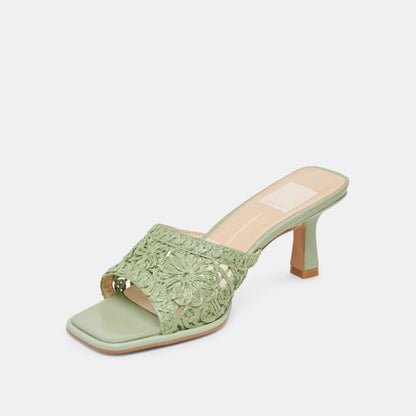 MAYLAH HEELS SAGE MACRAME - Dolce Vita