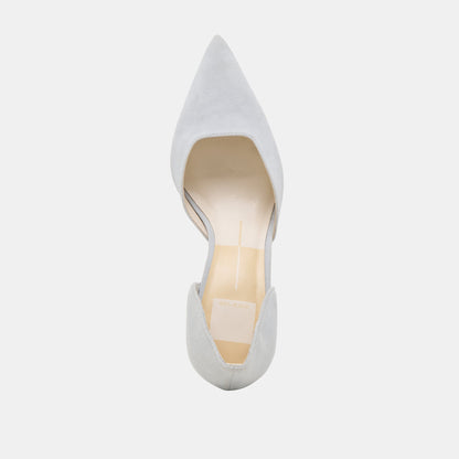 ELOY HEELS LIGHT BLUE SUEDE - Dolce Vita