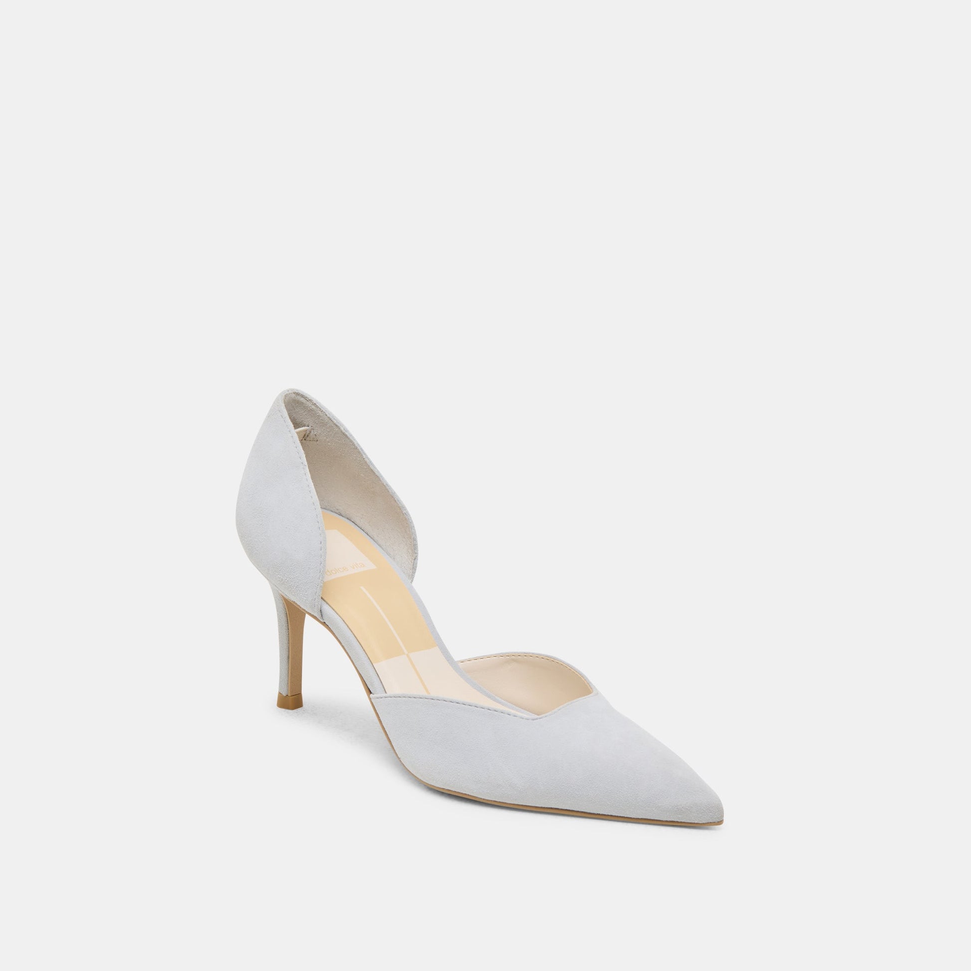 ELOY HEELS LIGHT BLUE SUEDE - Dolce Vita