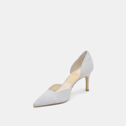 ELOY HEELS LIGHT BLUE SUEDE - Dolce Vita