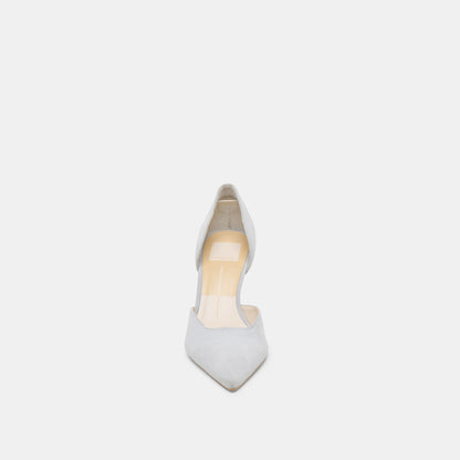 ELOY HEELS LIGHT BLUE SUEDE - Dolce Vita