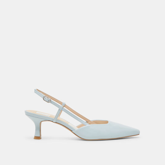 Odela Ice Blue Leather Heels - Dolce Vita