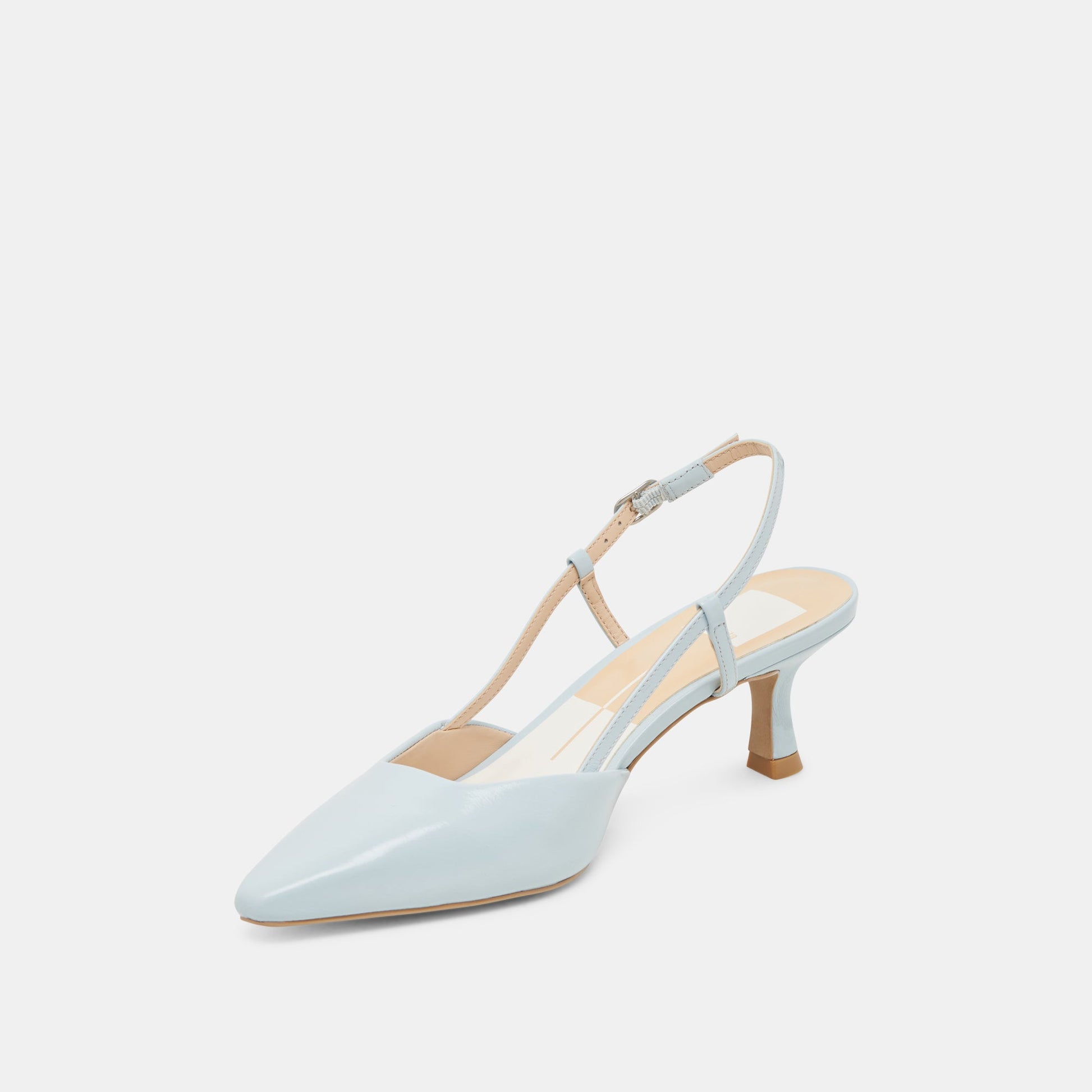 Odela Ice Blue Leather Heels - Dolce Vita
