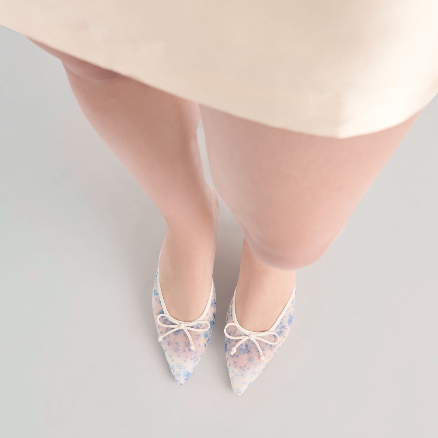 Cleo Blue Floral Mesh Heels - Dolce Vita