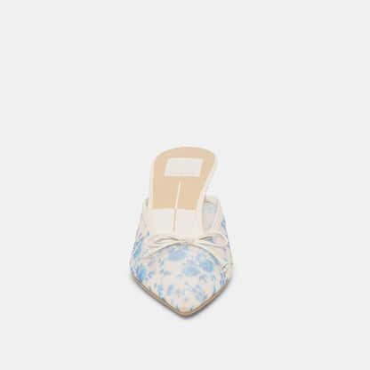 Cleo Blue Floral Mesh Heels - Dolce Vita