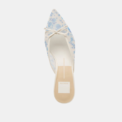 Cleo Blue Floral Mesh Heels - Dolce Vita