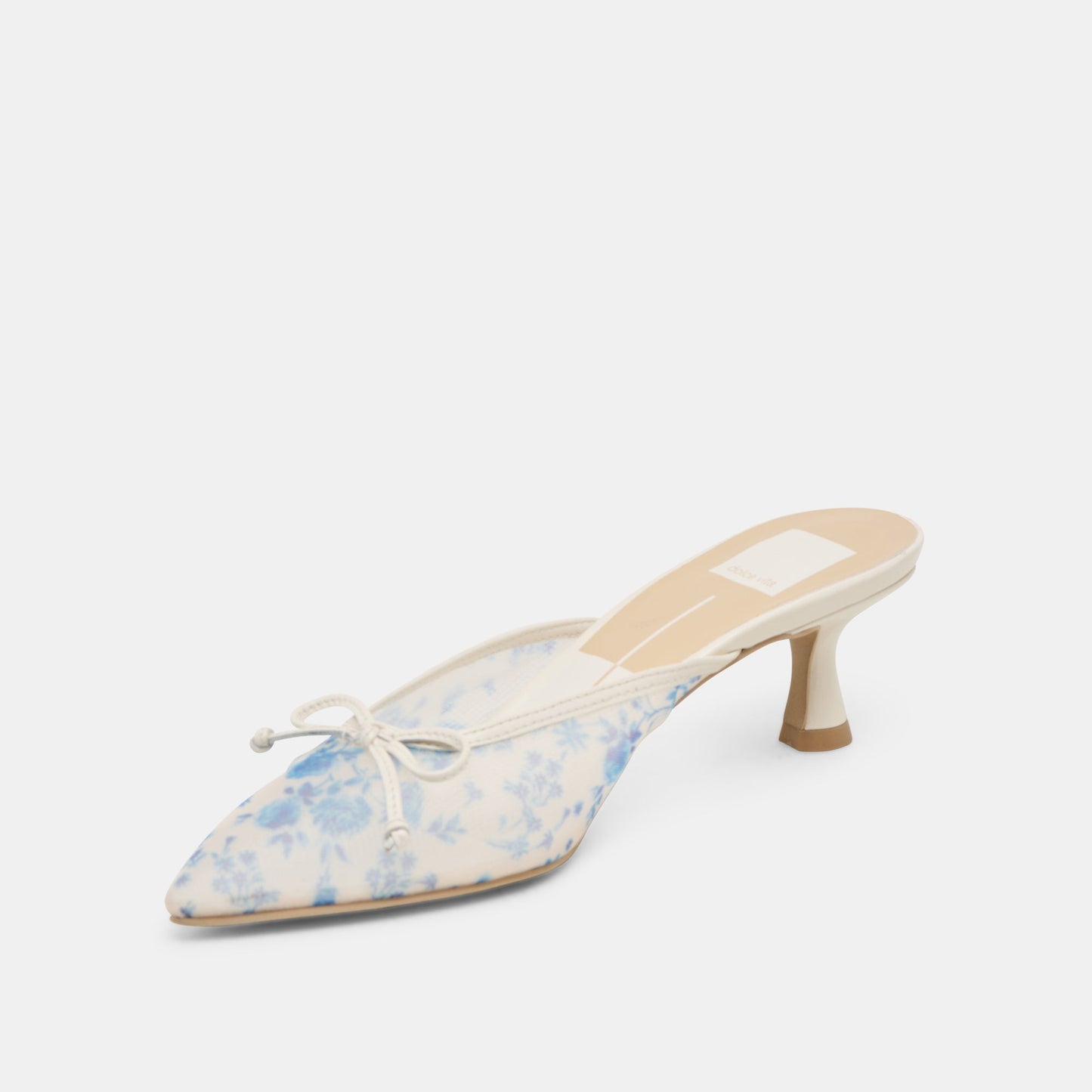 Cleo Blue Floral Mesh Heels - Dolce Vita