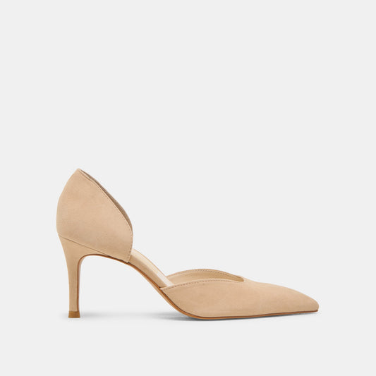 ELOY HEELS TAN SUEDE - Dolce Vita