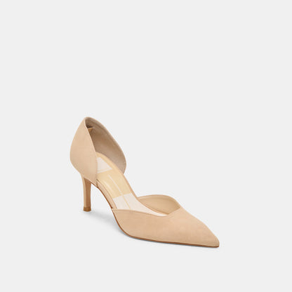 ELOY HEELS TAN SUEDE - Dolce Vita