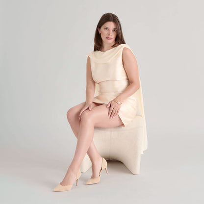 ELOY HEELS TAN SUEDE - Dolce Vita