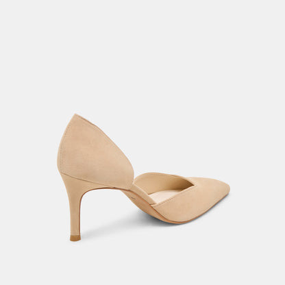 ELOY HEELS TAN SUEDE - Dolce Vita