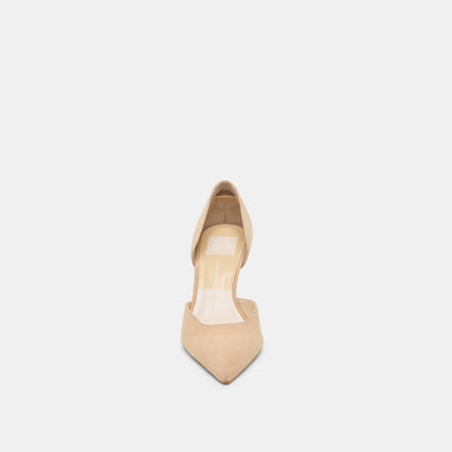 ELOY HEELS TAN SUEDE - Dolce Vita