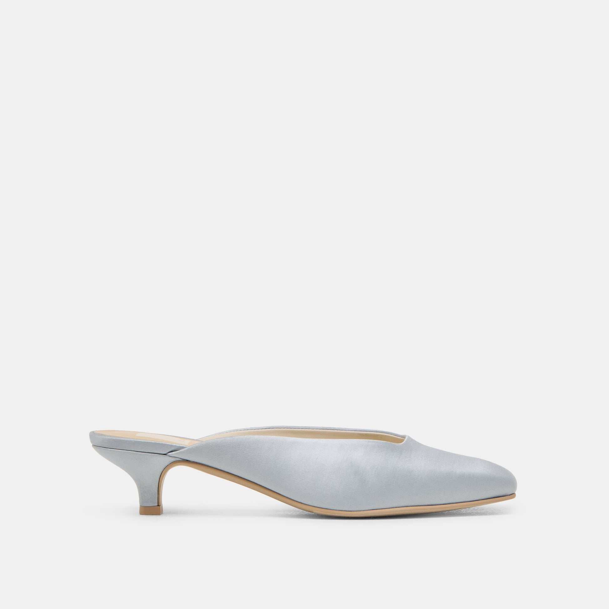 UMARA HEELS LIGHT BLUE SATIN - Dolce Vita