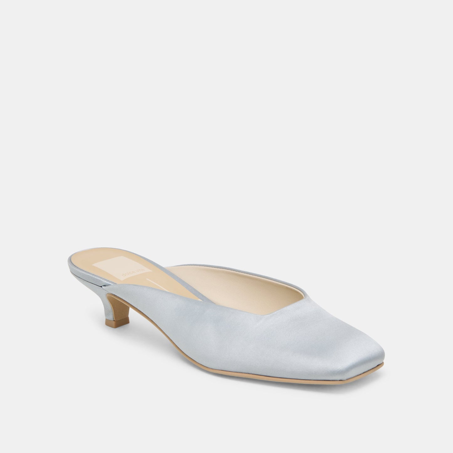 UMARA HEELS LIGHT BLUE SATIN - Dolce Vita