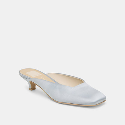 UMARA HEELS LIGHT BLUE SATIN - Dolce Vita