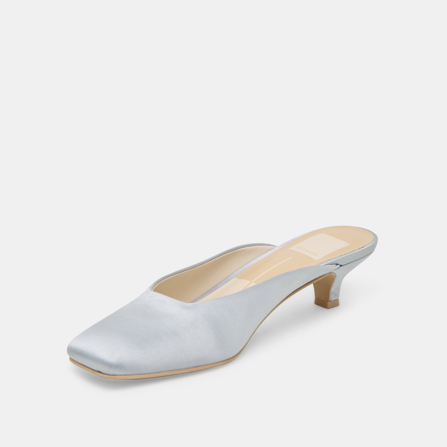 UMARA HEELS LIGHT BLUE SATIN - Dolce Vita