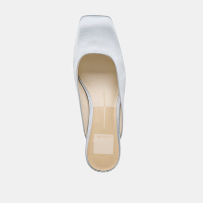 UMARA HEELS LIGHT BLUE SATIN - Dolce Vita