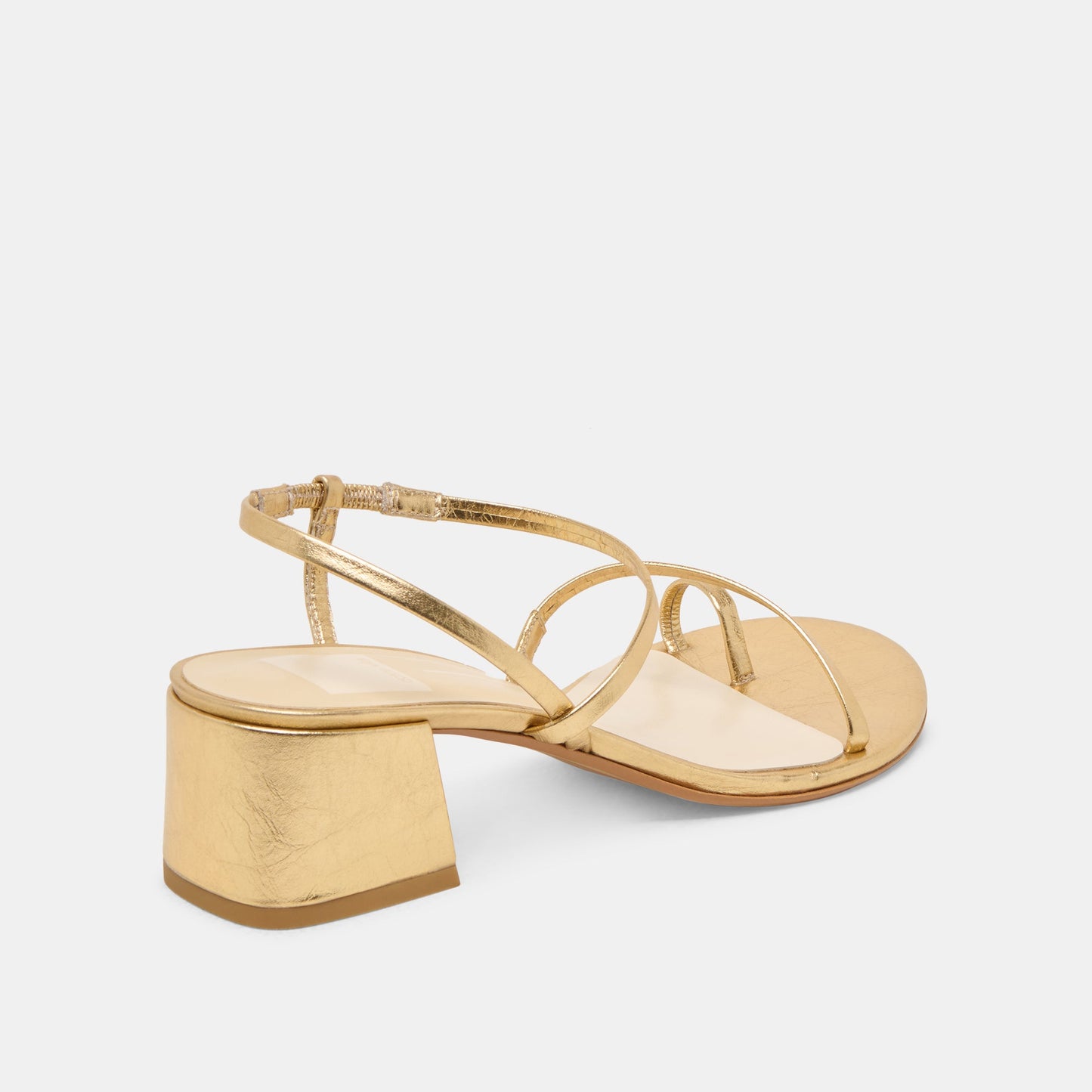 Trini Gold Leather Heels - Dolce Vita